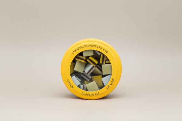 Hattesens Konfektfabrik Zitrone, Orange, Grapefruit Lakritz Konfekt 125g